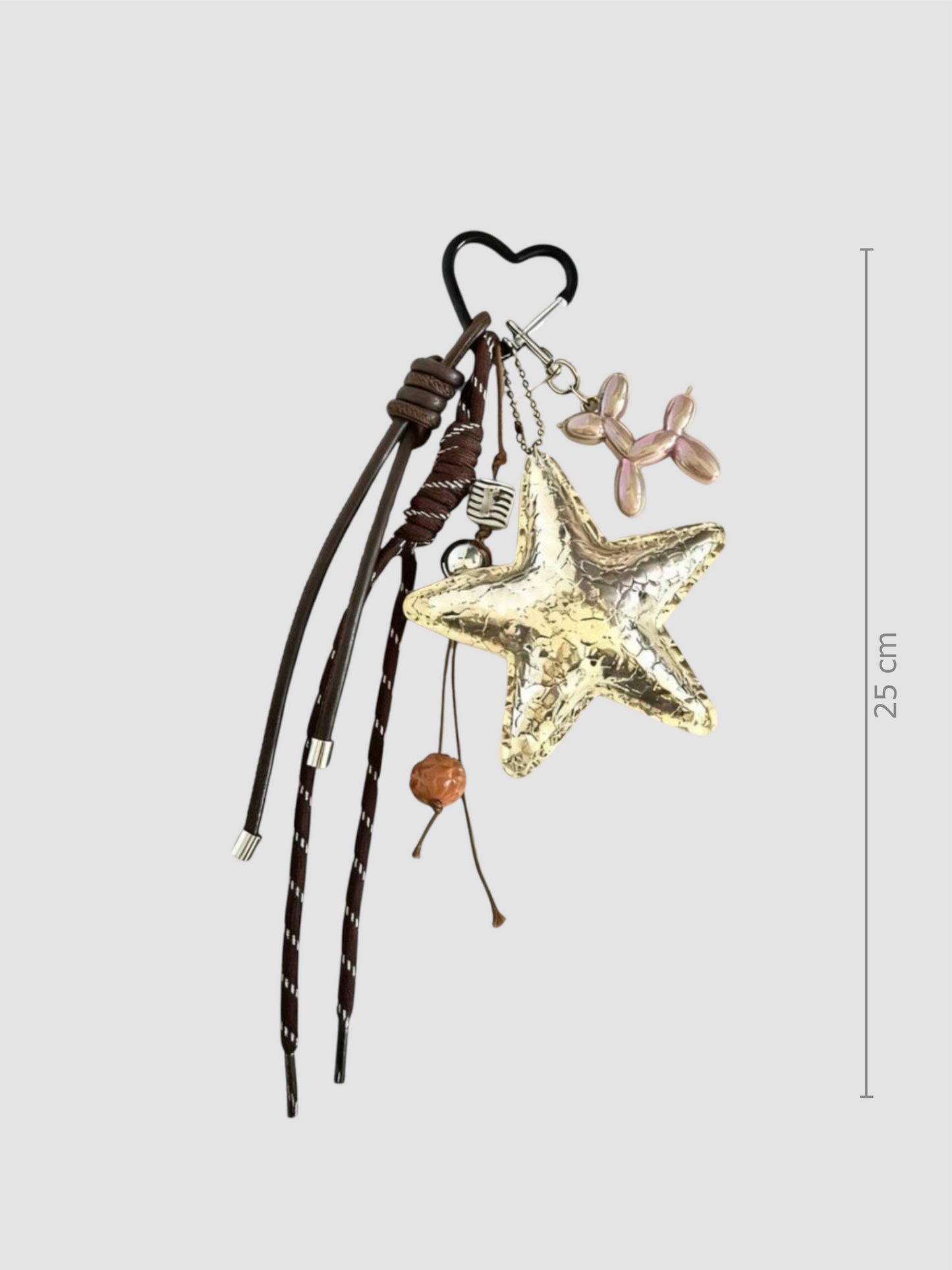 Star & Balloon Dog Bag Charm