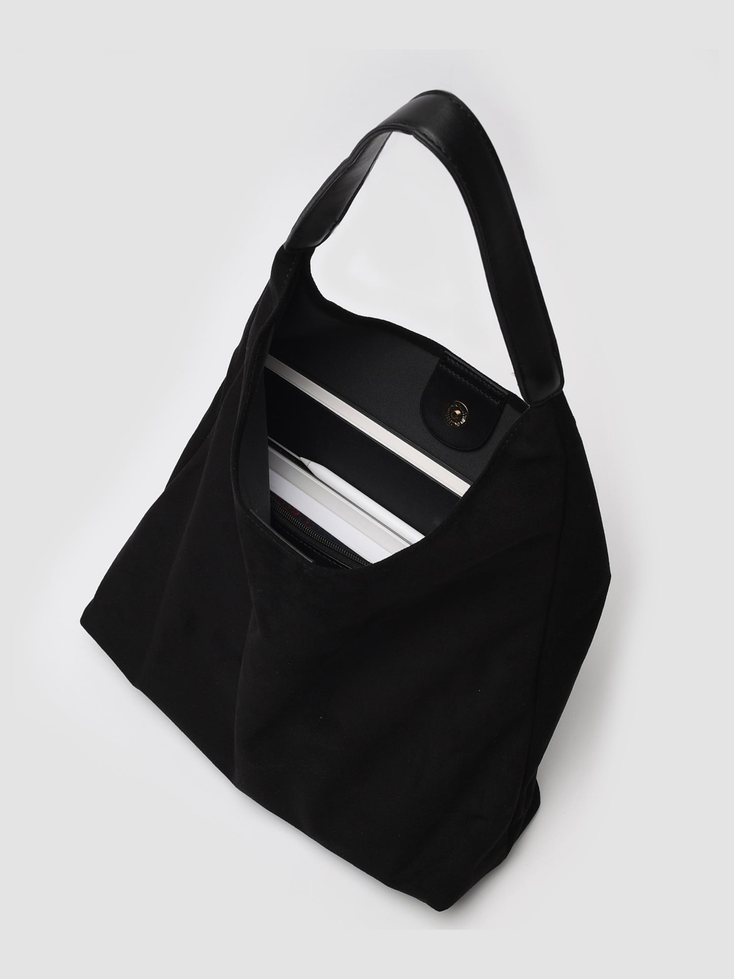 NOIR' DAILY SUEDE TOTE