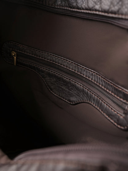 CLAIRE' CITY BAG – Kaffeebraun – Praktische Innenfächer