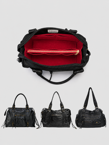 [strip: Tailored fit | Specially designed for our CLAIRE' CITY BAG, AVELINE' ESSENTIAL BAG, and FLORENCE' JOURNEY BAG. Each organizer fits the shape of your bag with precision.]