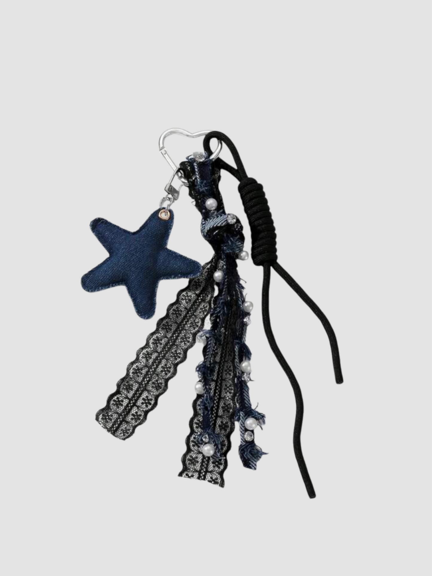 Denim Star Bag Charm