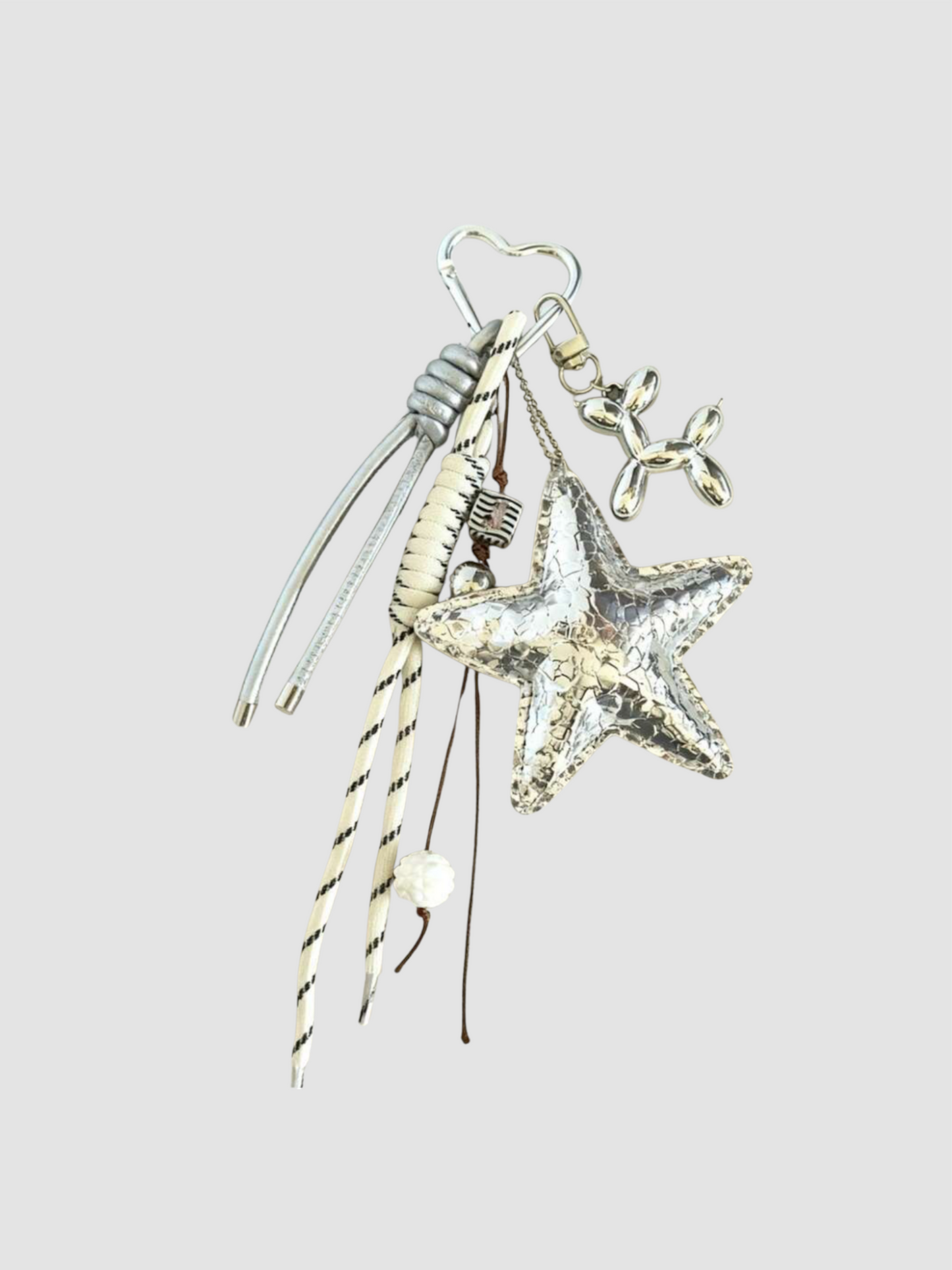 Star & Balloon Dog Bag Charm