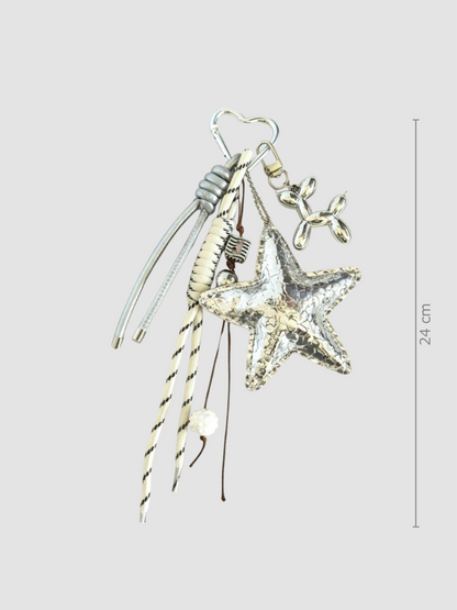 Star & Balloon Dog Bag Charm