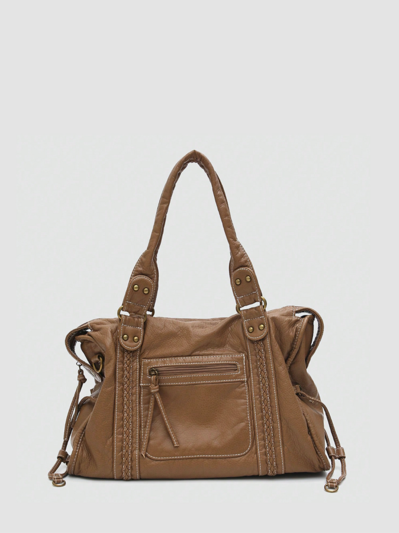 CLAIRE' CITY BAG – Hellbraun