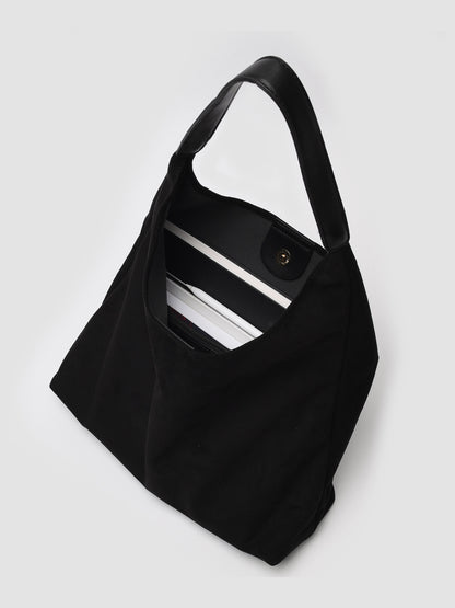 NOIR' DAILY SUEDE TOTE